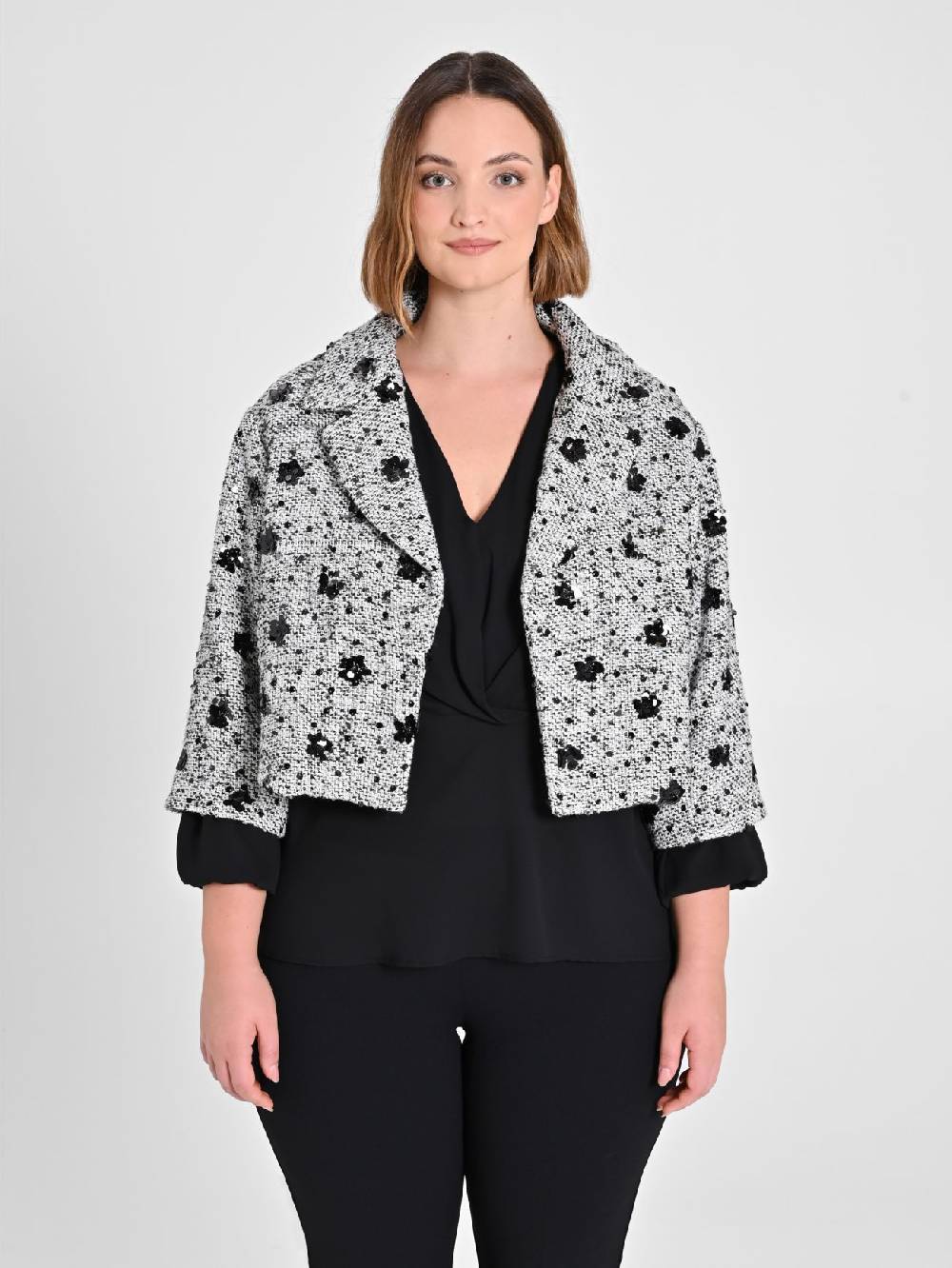Rinascimento Giacca Curvy Black & White Shopping online