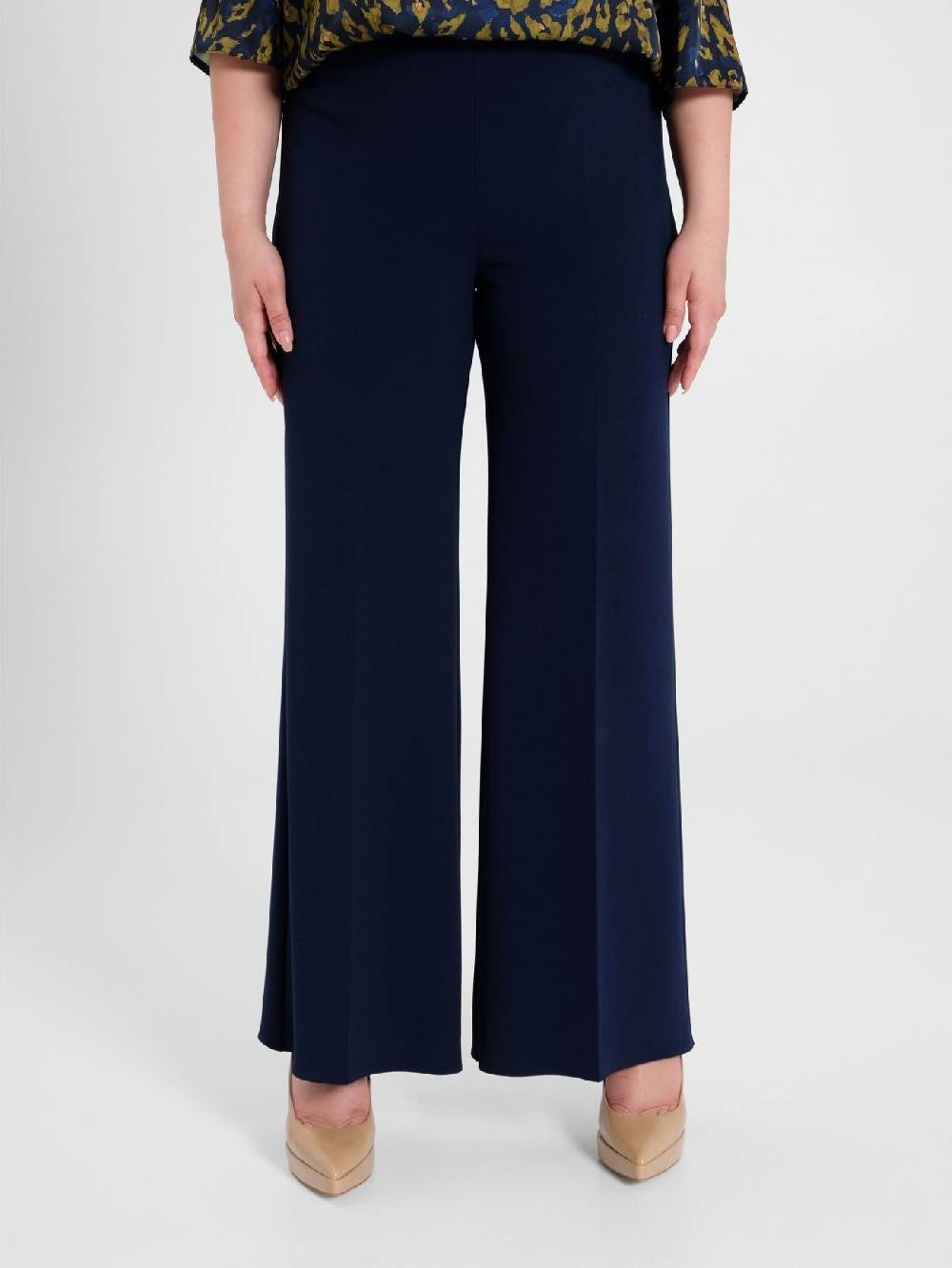 Rinascimento Pantaloni Curvy Palazzo Blu Vendite stagionali