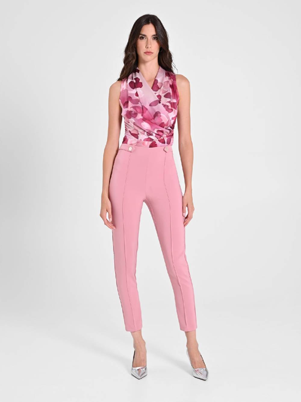 Rinascimento Pantaloni con Pattine Rosa Antico Vendita calda