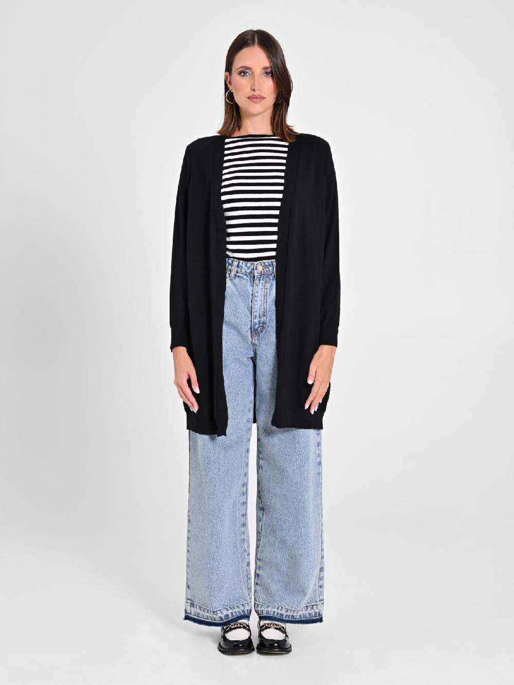 Rinascimento Cardigan Nero in Maglia Latest fashion