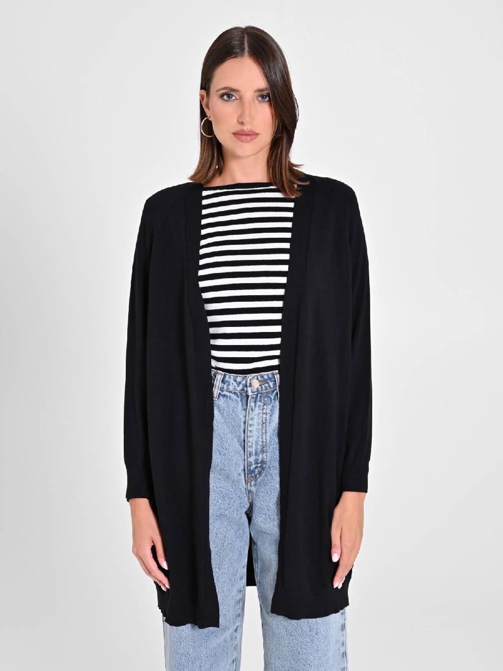 Rinascimento Cardigan Nero in Maglia Latest fashion