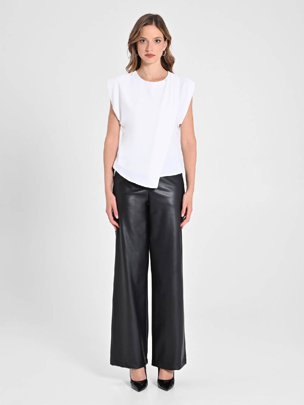 Rinascimento Blusa scatoletta Bianca Sconti VIP