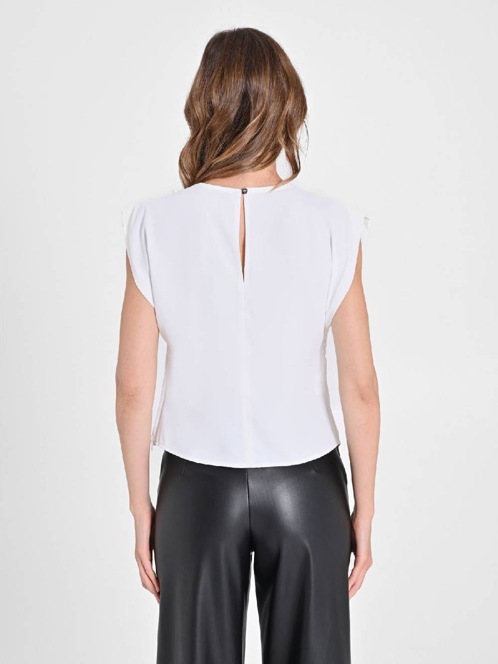 Rinascimento Blusa scatoletta Bianca Sconti VIP