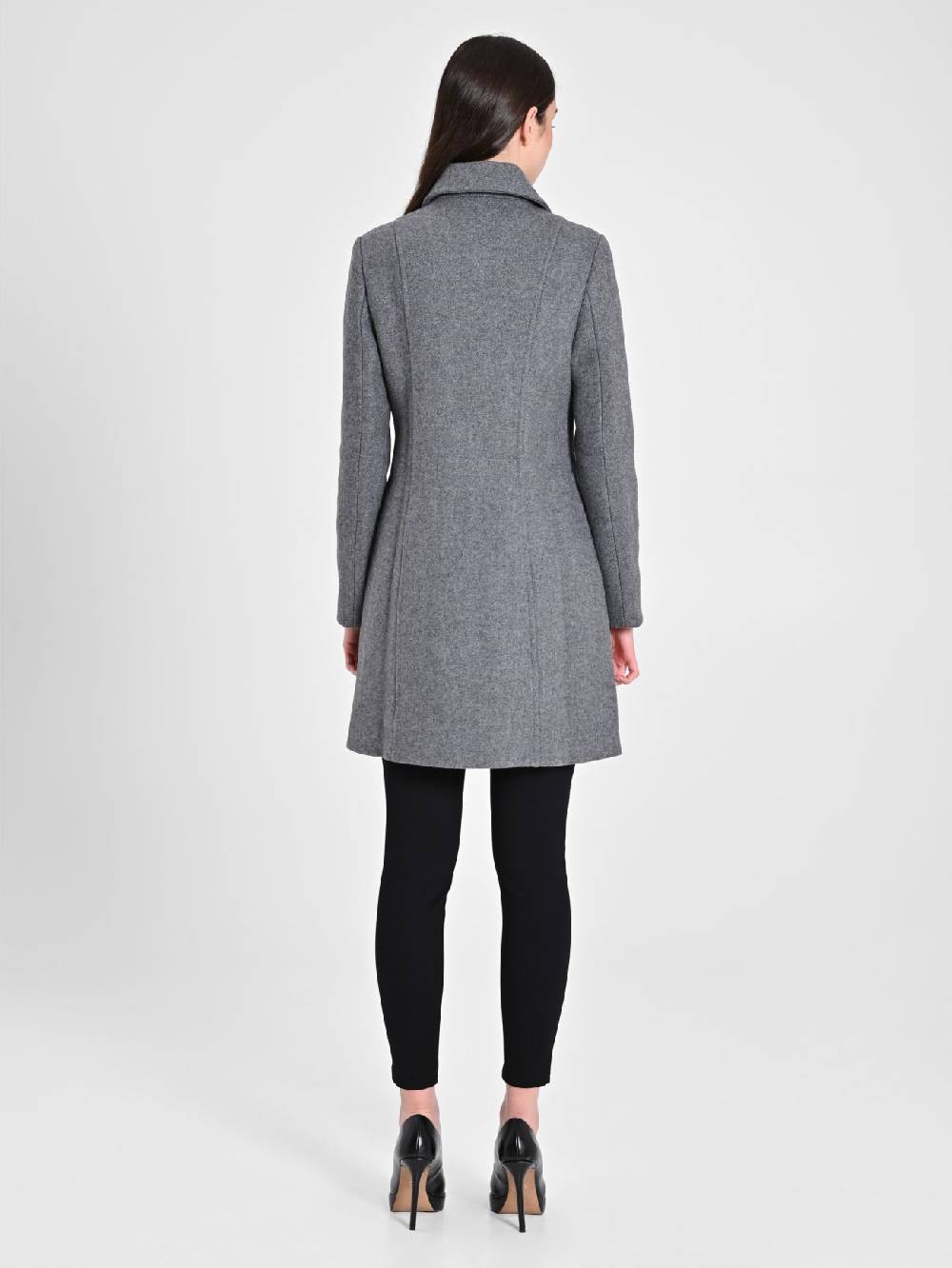 Rinascimento Cappotto Grigio con Bottoni Dorati Rilascio limitato