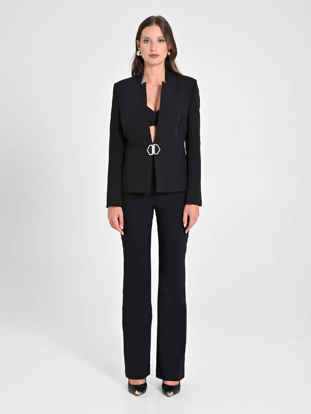 Rinascimento Giacca Fibbia Geometrica Donna Fino al 65% di sconto