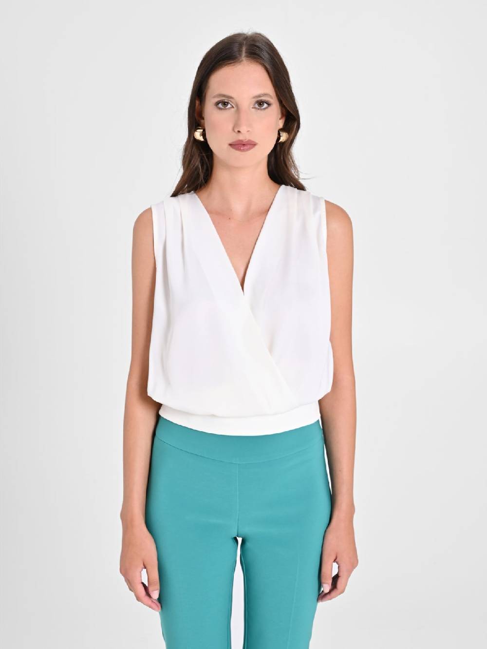 Rinascimento Top intrecciato in Raso Fino al 55% di sconto