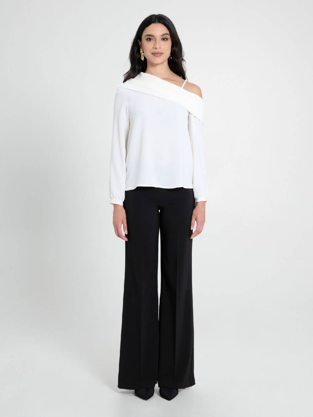 Rinascimento Blusa in Raso Opaco Italia