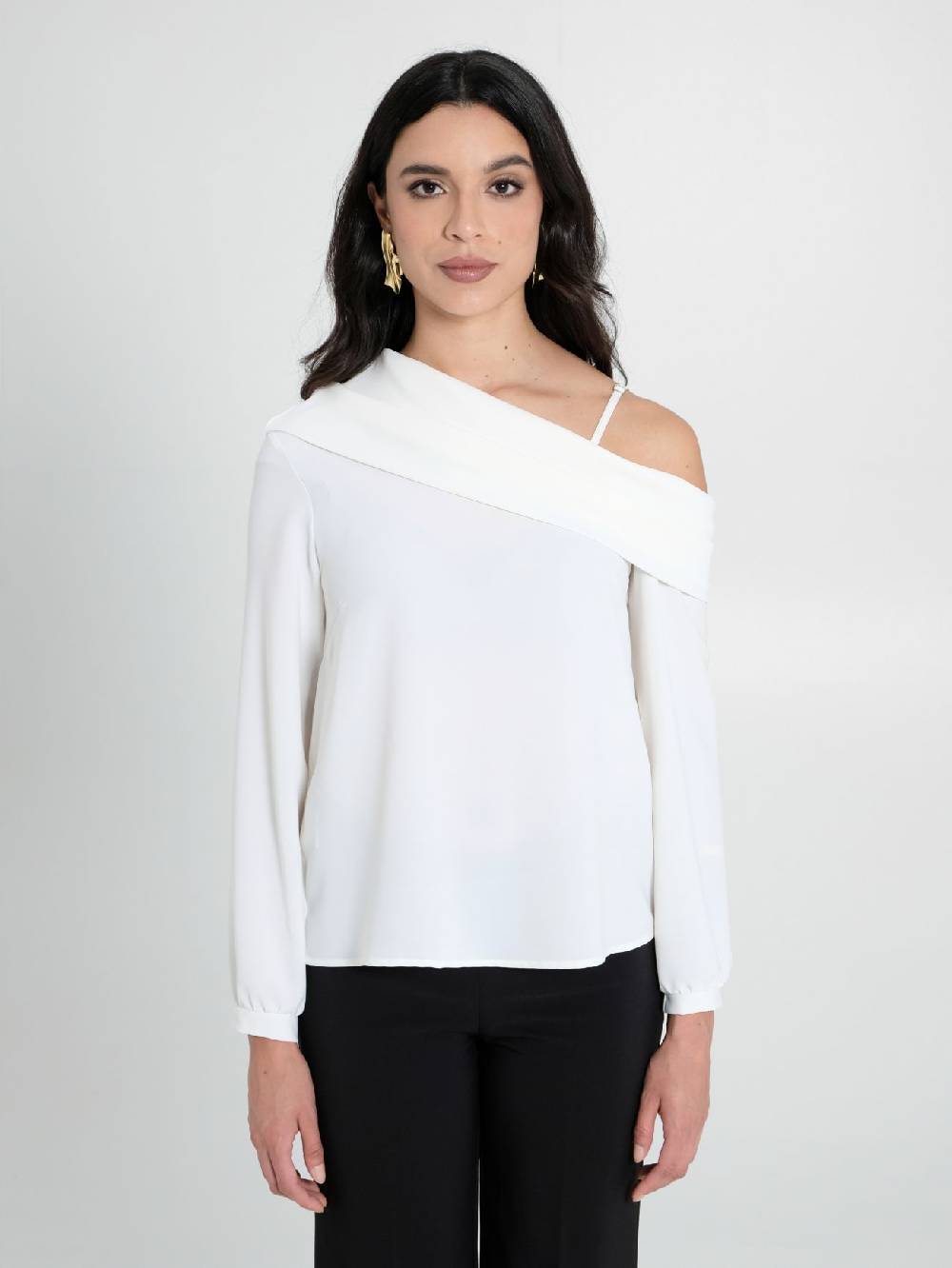 Rinascimento Blusa in Raso Opaco Italia