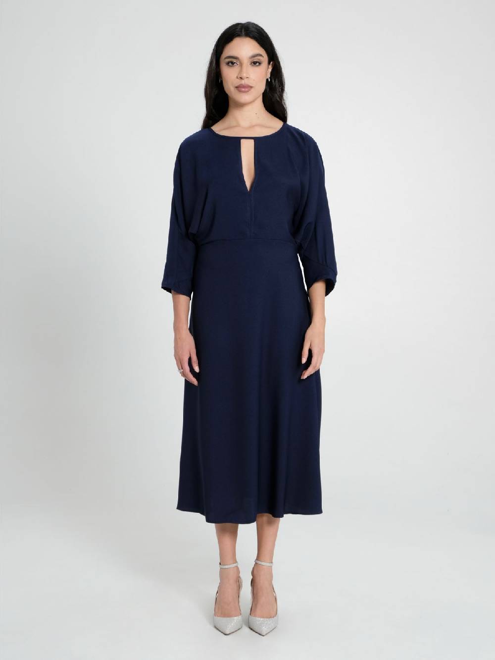 Rinascimento Abito Midi con Maniche Kimono Vendita