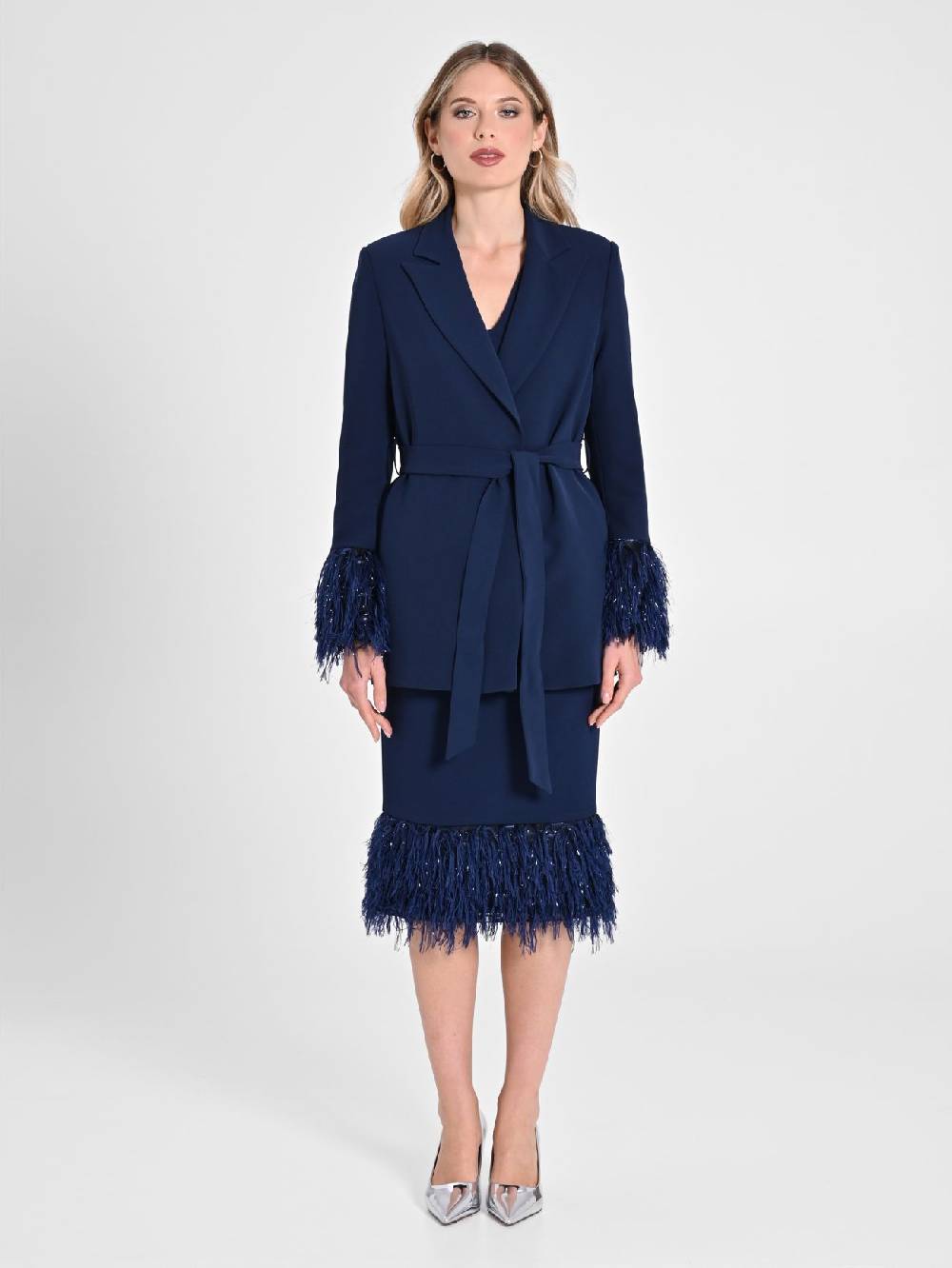 Rinascimento Giacca Piume Lurex Promozione