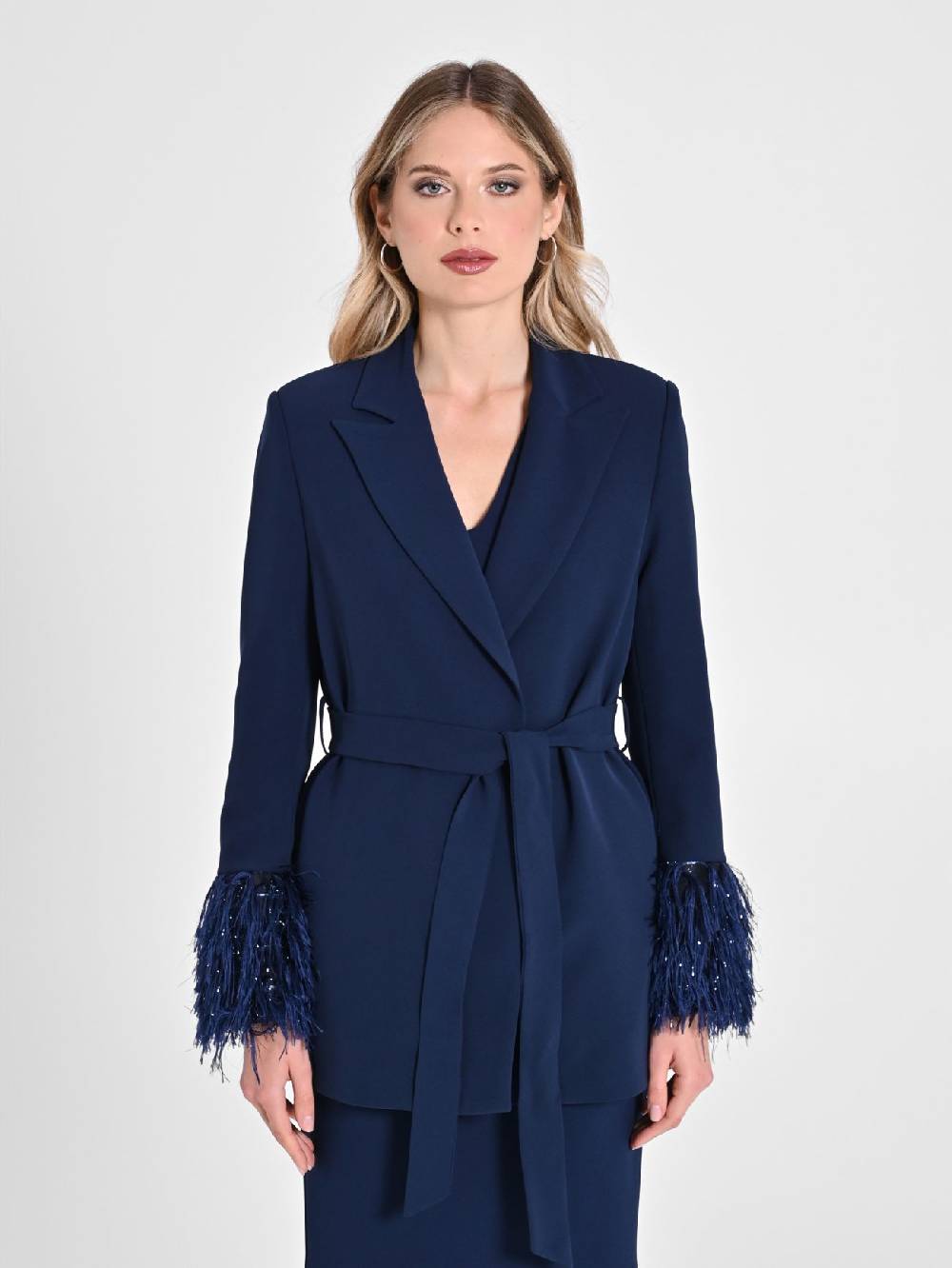Rinascimento Giacca Piume Lurex Promozione