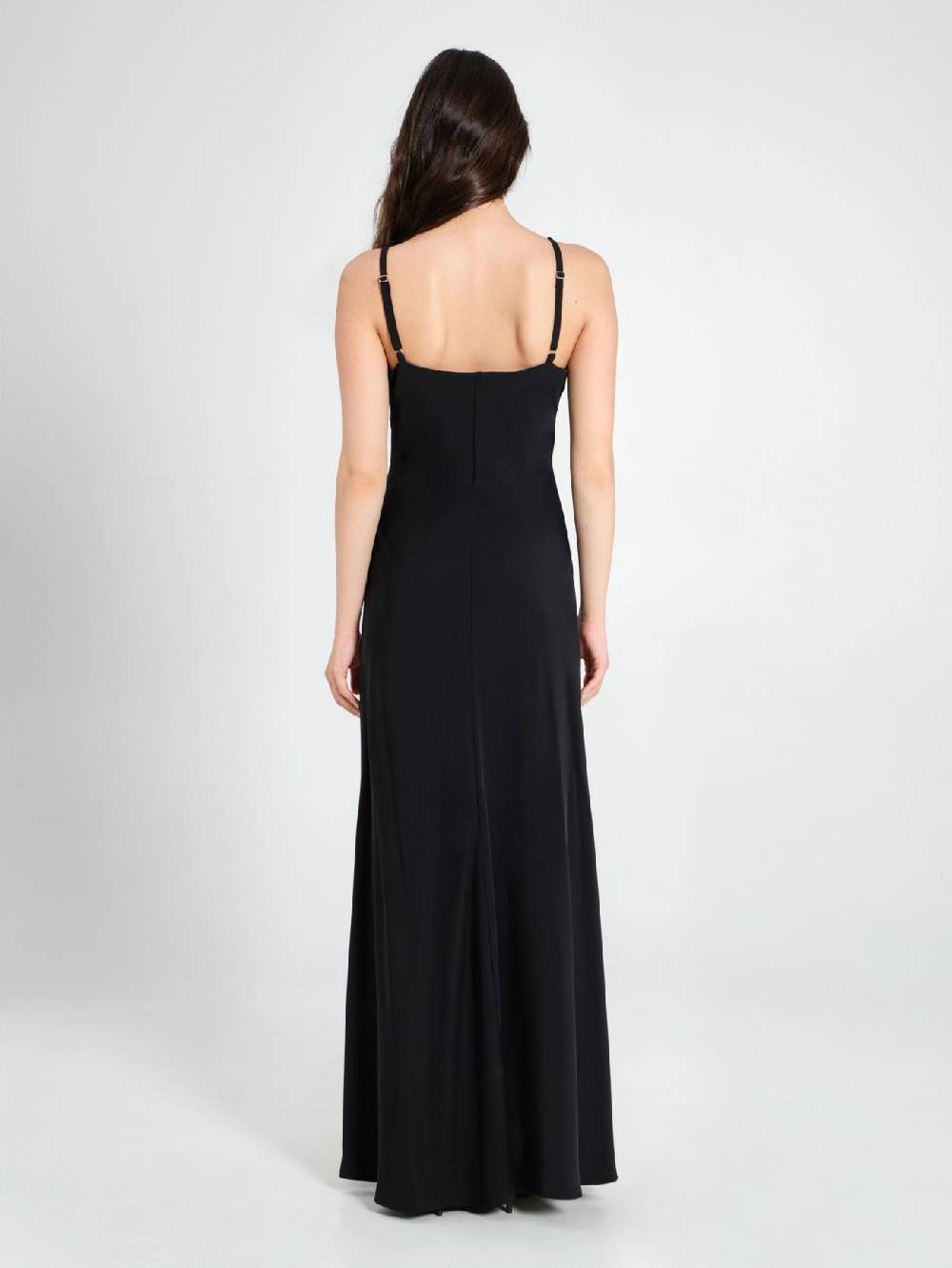 Rinascimento Abito Lungo in Cady Nero Shopping Online