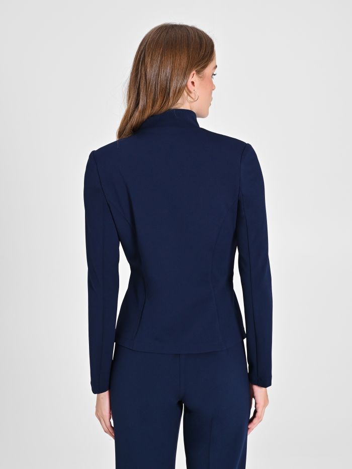 Rinascimento Giacca zip in scuba crèpe Saldi