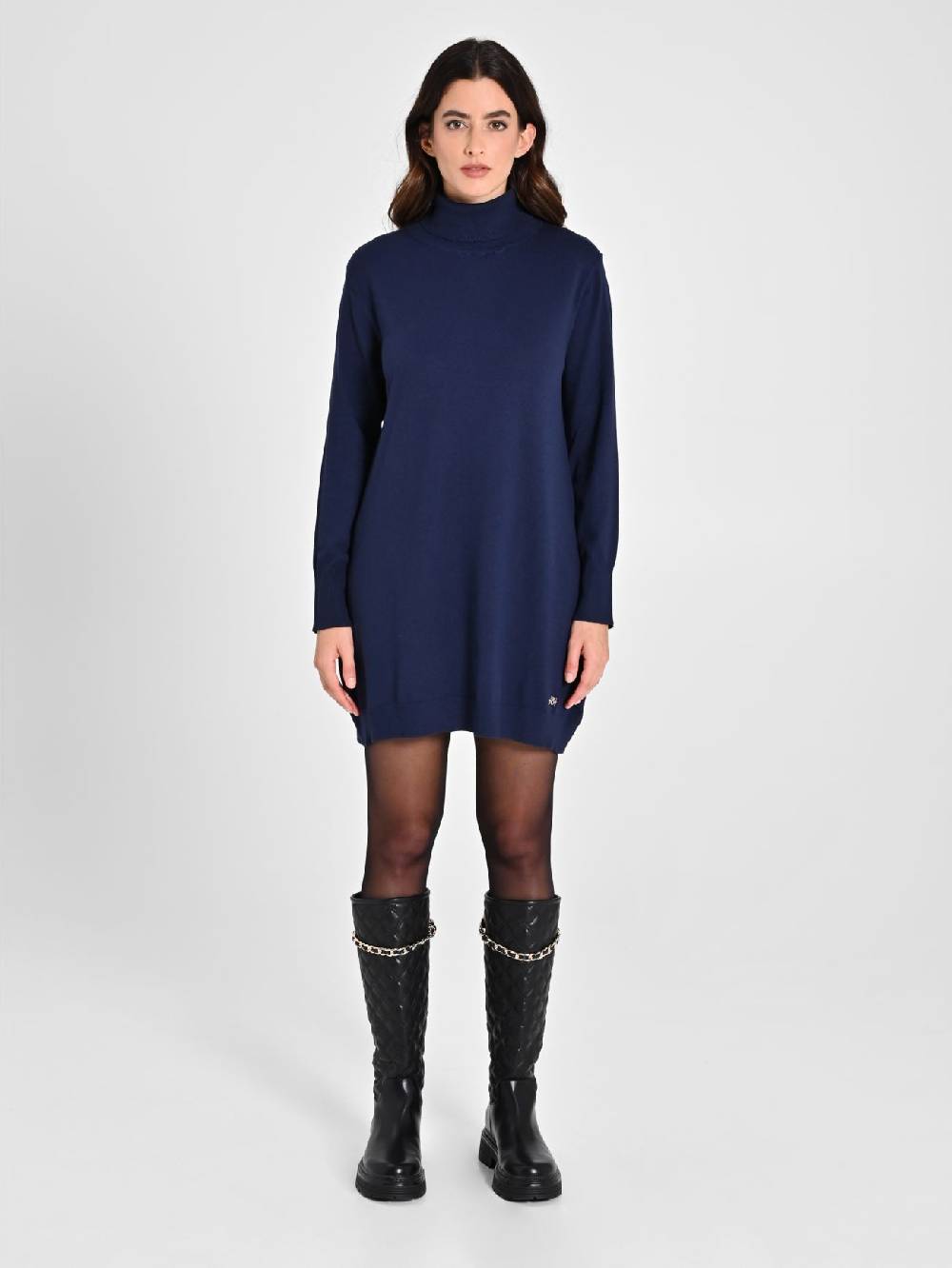 Rinascimento Abito Blu Navy in Maglia Ecotec® Donna Offerta esclusiva