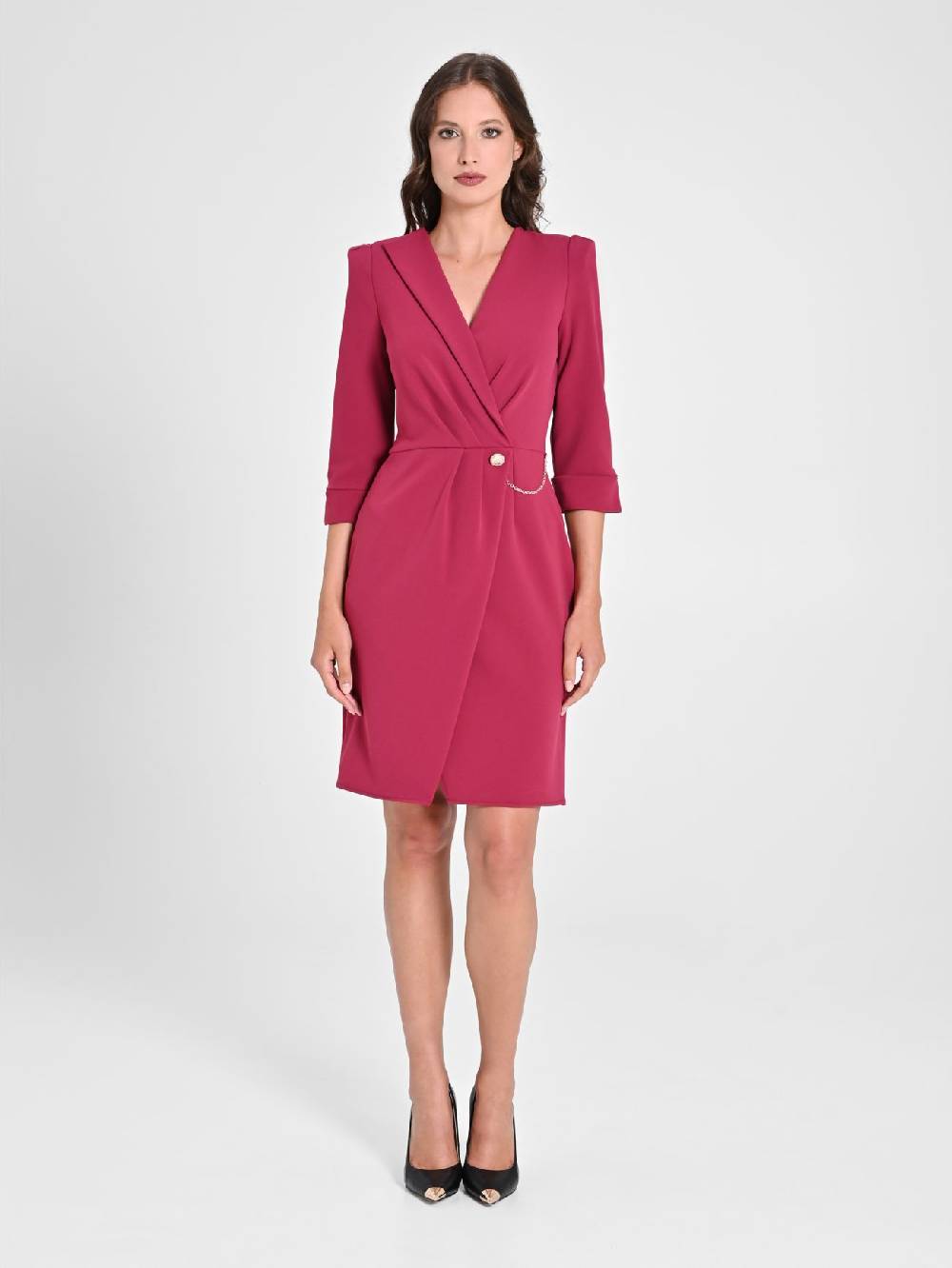 Rinascimento Abito Wrap Bordeaux Latest fashion
