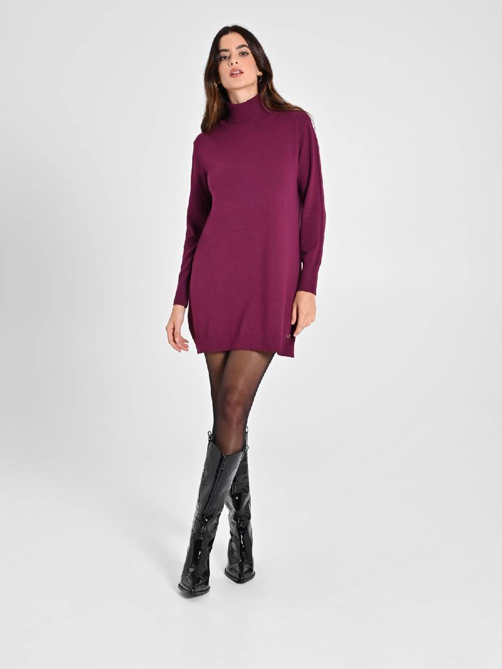 Rinascimento Abito Bordeaux in Maglia Ecotec® Donna Fino al 50% di sconto