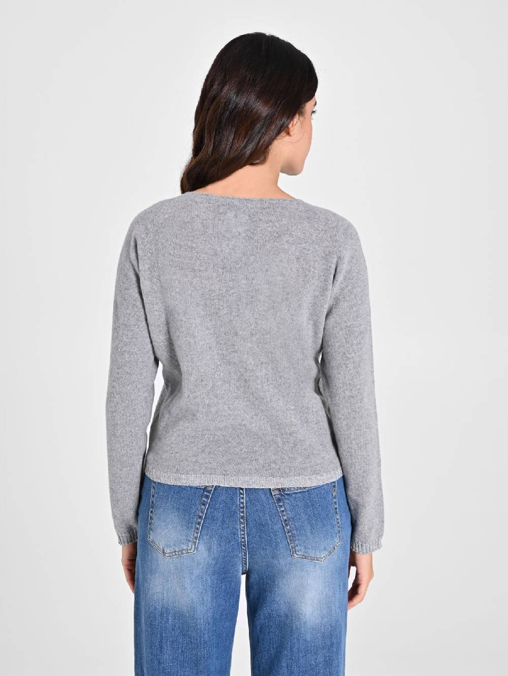 Rinascimento Maglione Lana Cashmere Grigio Fino al 60% di sconto
