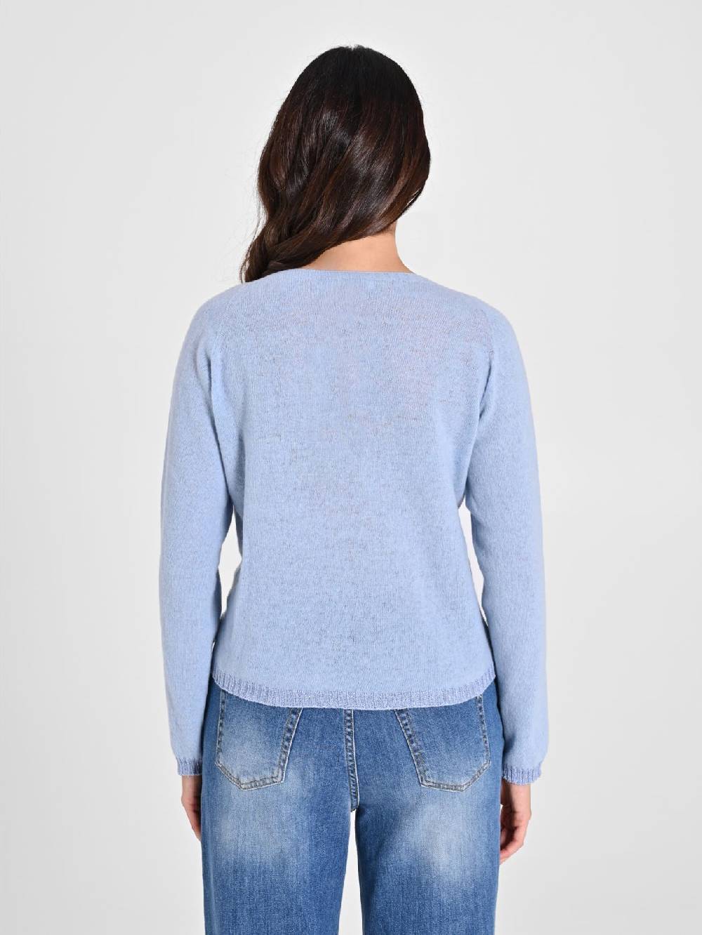 Rinascimento Maglione Lana Cashmere Azzurro Fino al 65% di sconto
