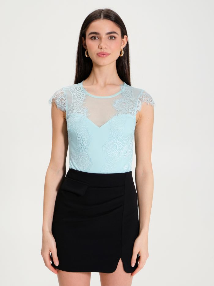 Rinascimento Top Body in Pizzo Negozi Online