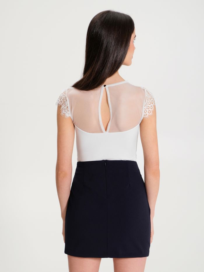 Rinascimento Top Body in Pizzo Consegna Veloce