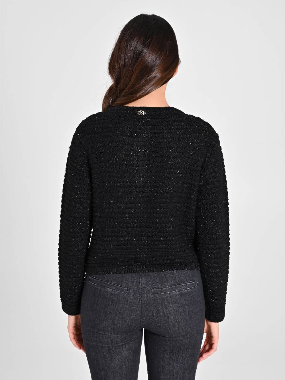Rinascimento Cardigan Lurex Argento Economico