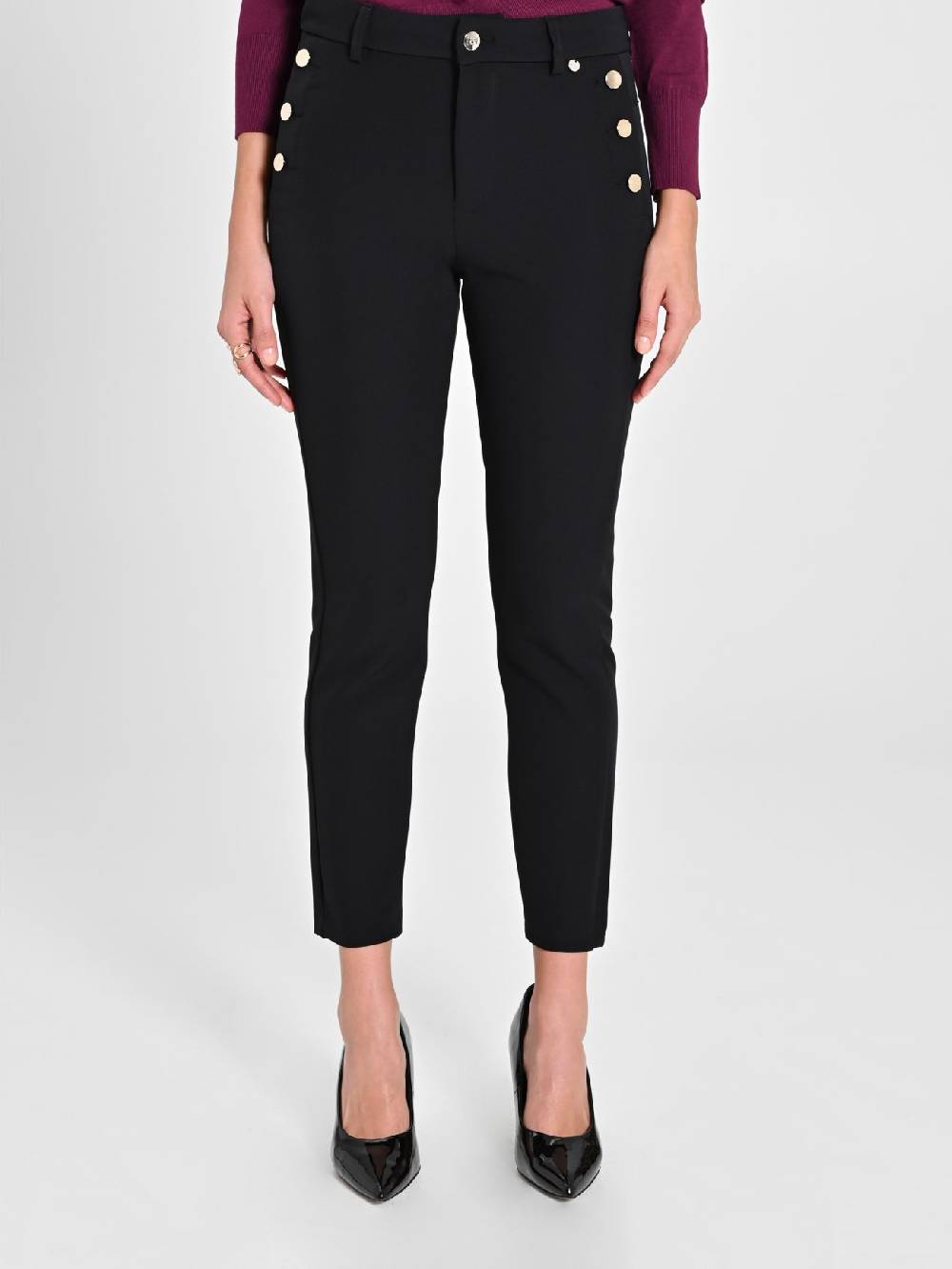 Rinascimento Pantaloni Skinny Neri Outlet