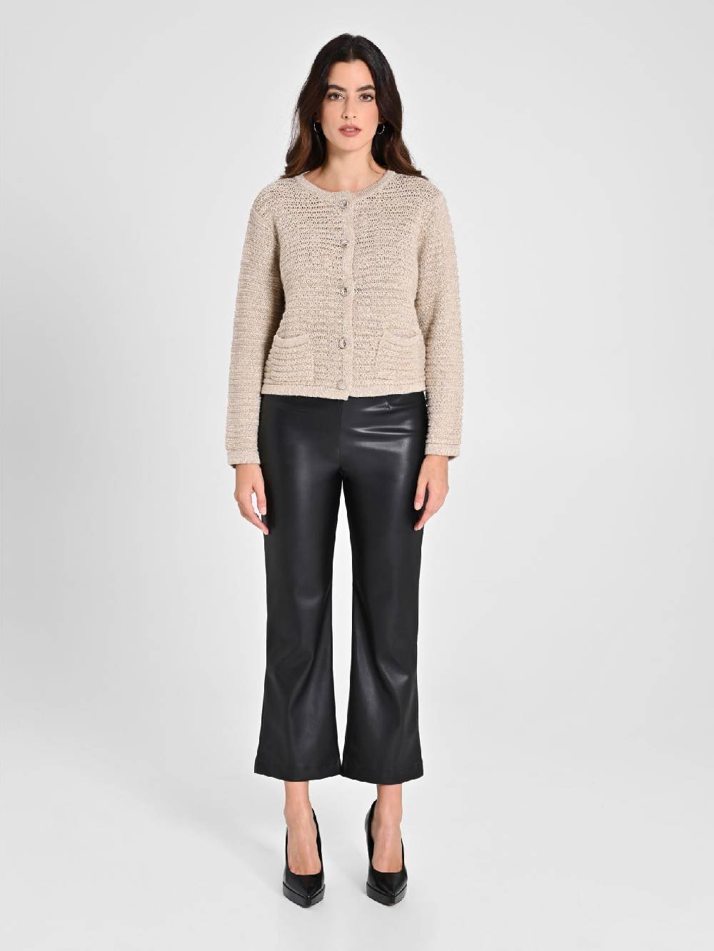 Rinascimento Cardigan Lurex Oro Vendita Calda
