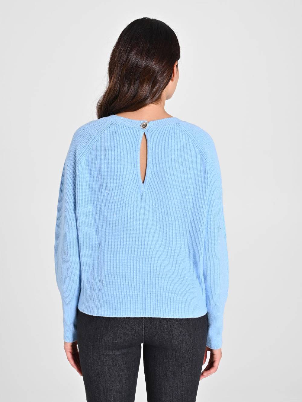 Rinascimento Maglione Azzurro Paillettes Vendita Economica