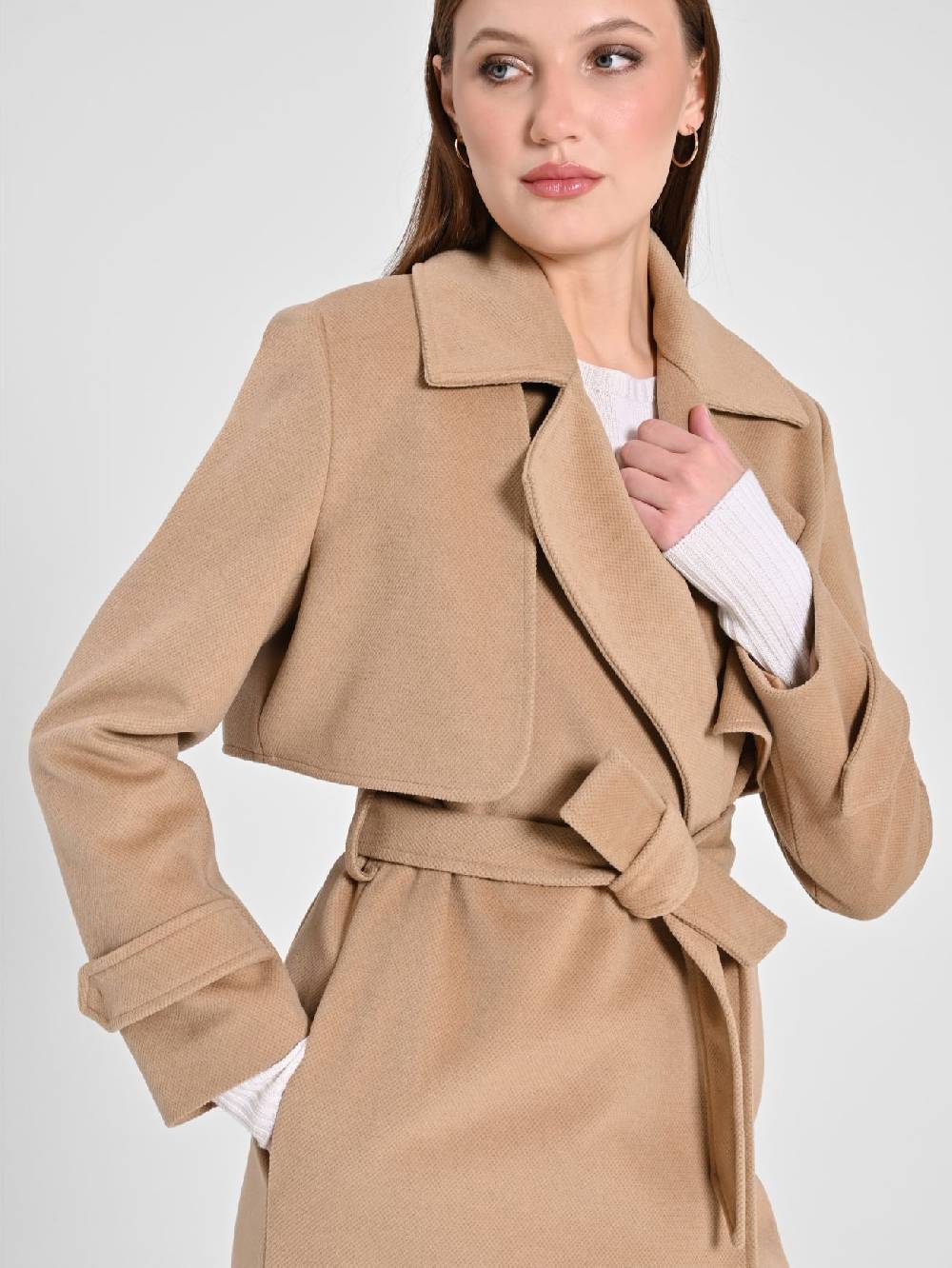 Rinascimento Cappotto Trasformabile Tre-In-Uno color Cammello Flash Sale