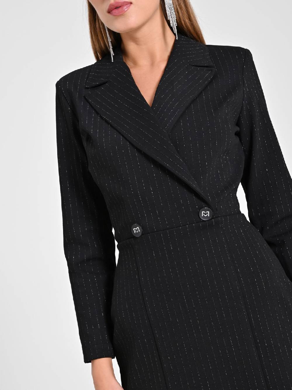 Rinascimento Abito Gessato Lurex Black Friday