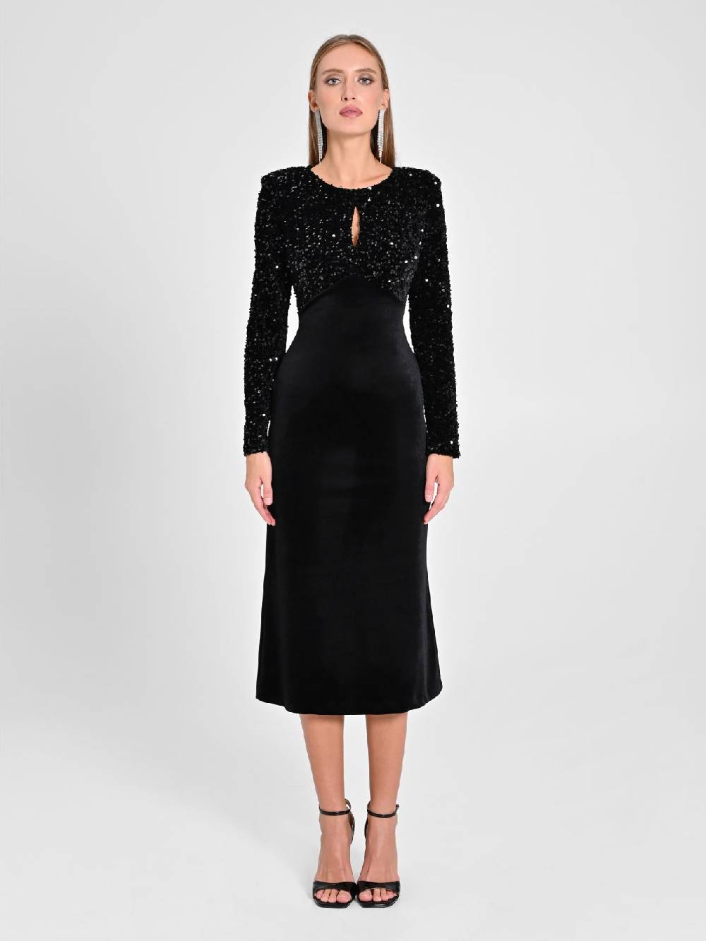 Rinascimento Abito Velluto & Paillettes Offerta natalizia