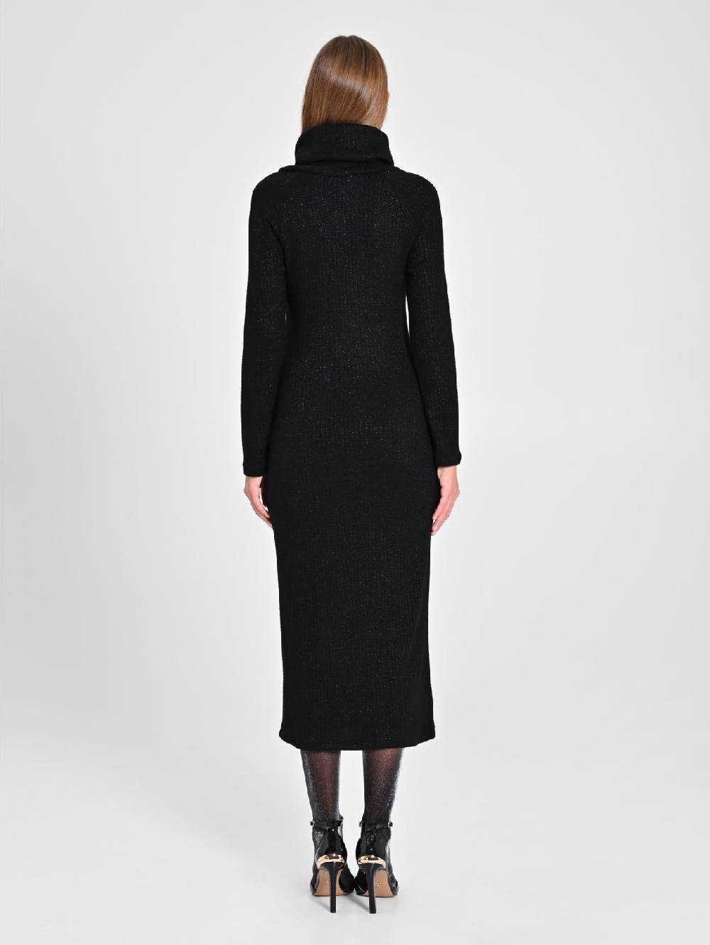 Rinascimento Abito Lurex Nero Vendita calda