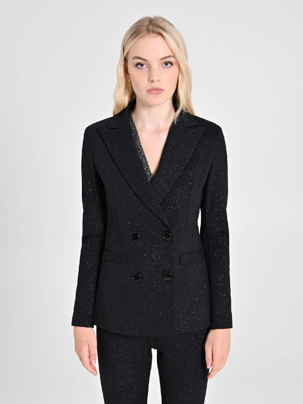 Rinascimento Giacca Glitter Nera Offerte giornaliere