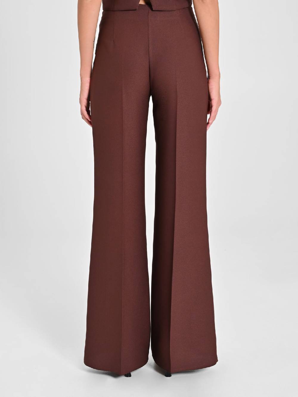Rinascimento Pantaloni in Envers Satin Marrone Super Saving Price