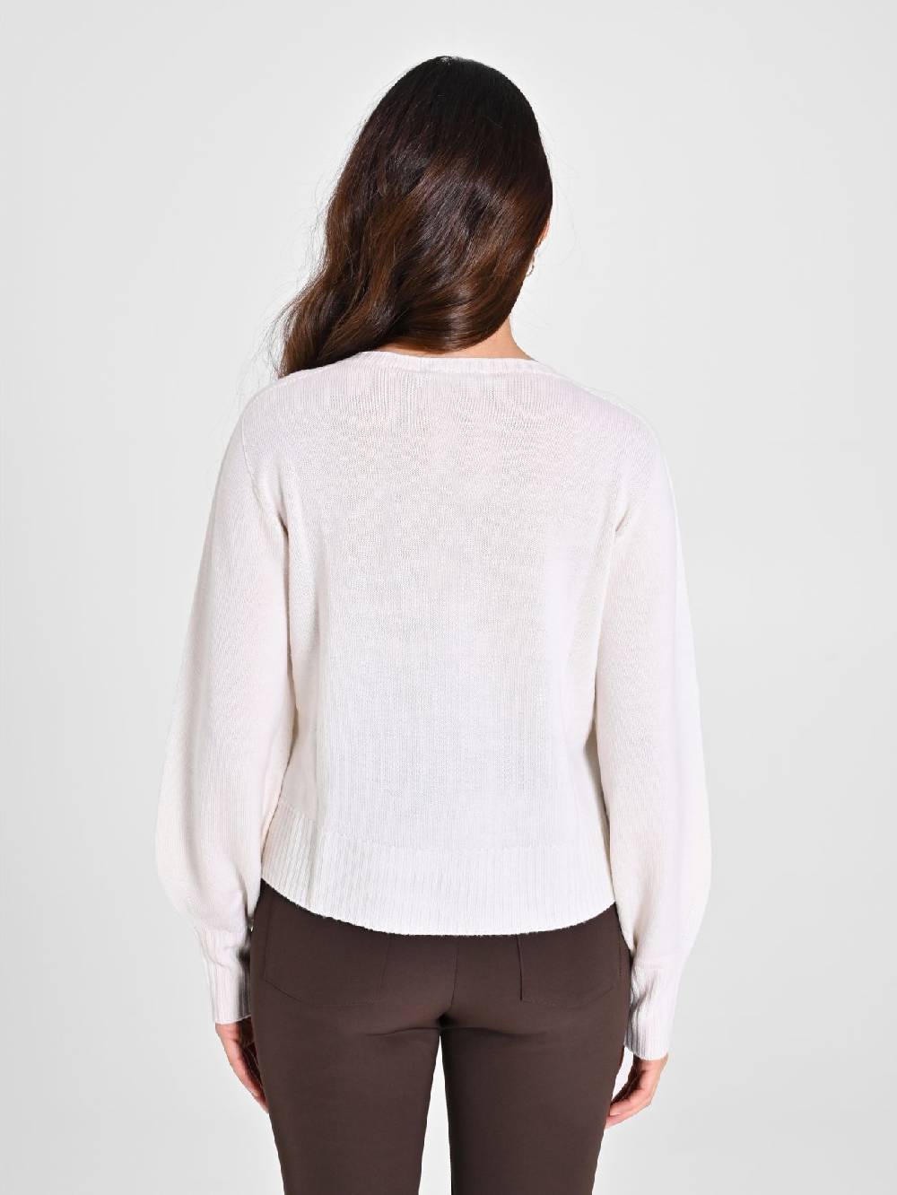 Rinascimento Maglioncino Lana Merino Extrafine Bianco Offerta settimanale