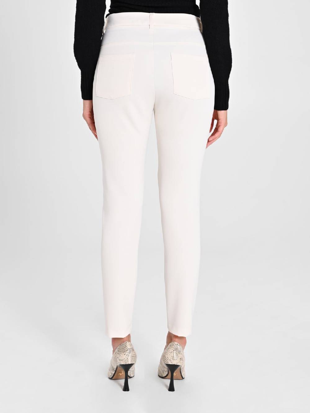 Rinascimento Pantaloni Skinny Bianchi Ritorno libero