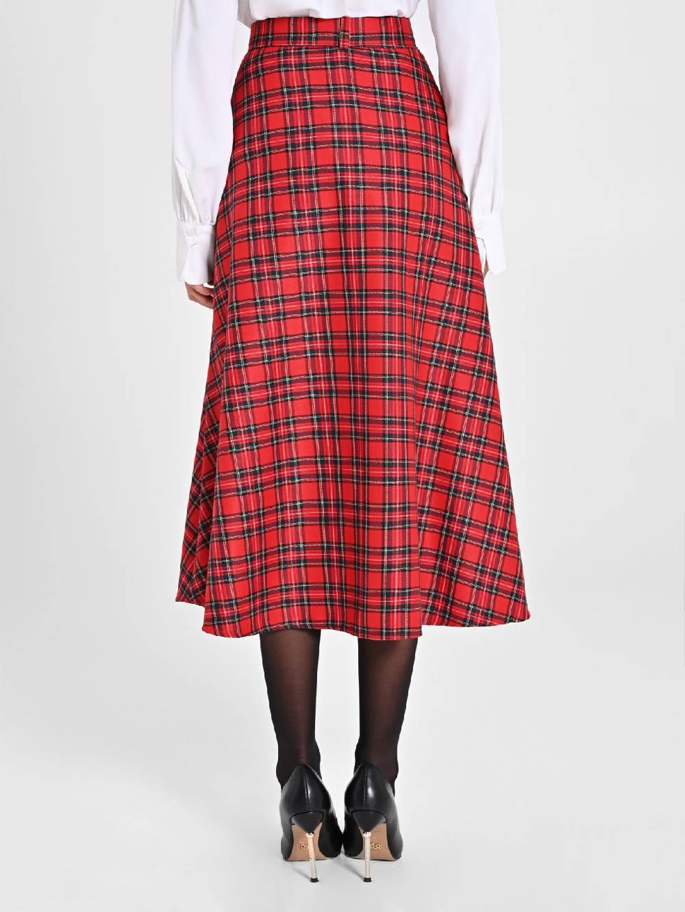 Rinascimento Gonna Midi in Tartan Latest stili