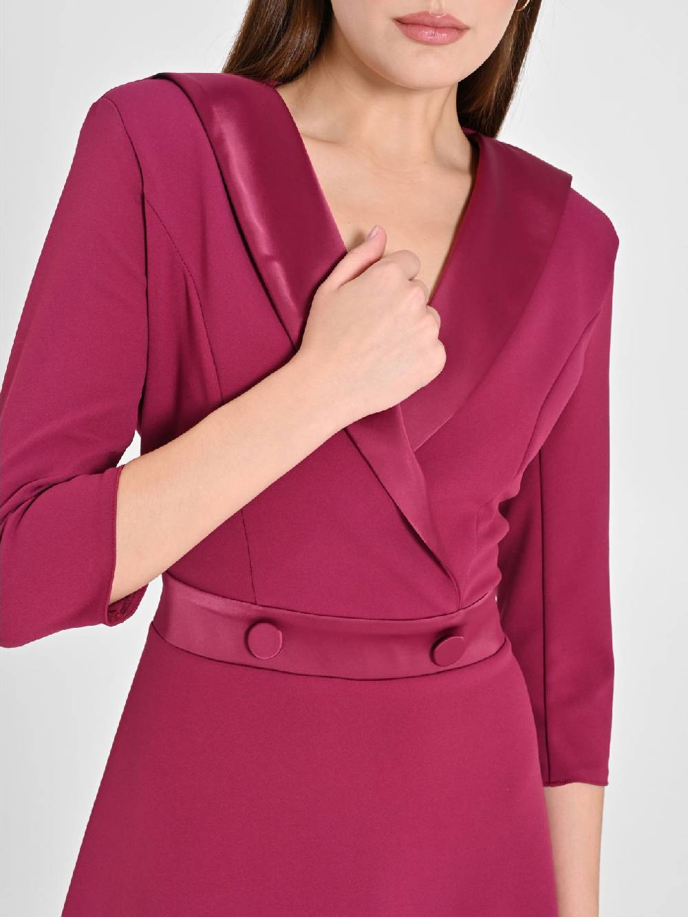 Rinascimento Abito a Ruota Bordeaux Fino al 50% di sconto