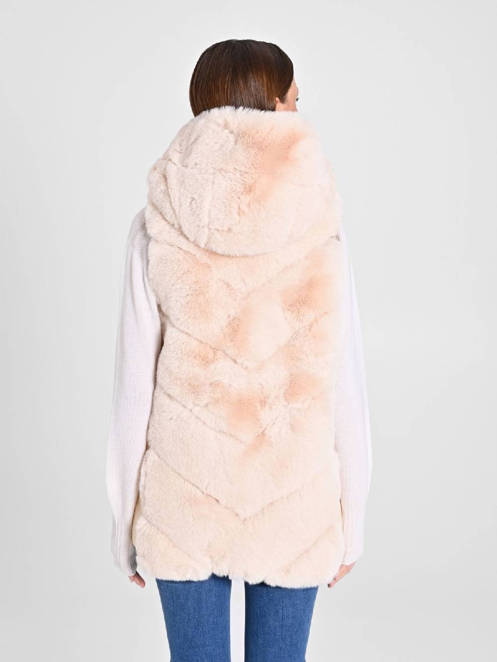 Rinascimento Gilet Piumino & Simil Pelliccia Beige Fino al 65% di sconto