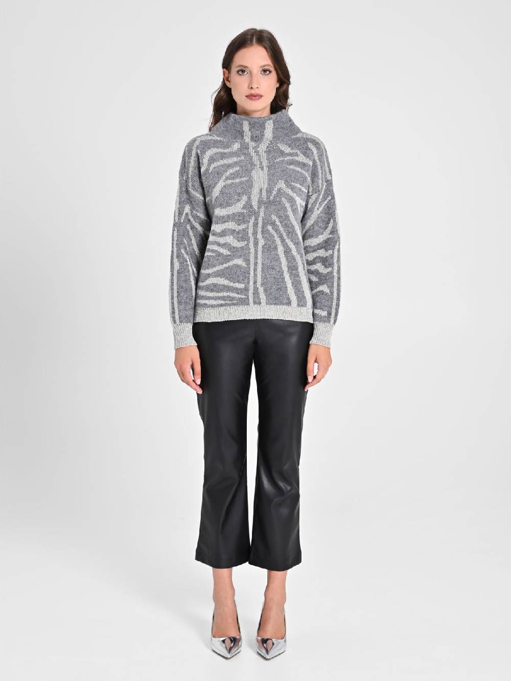 Rinascimento Maglione Zebra Lurex Nuovo