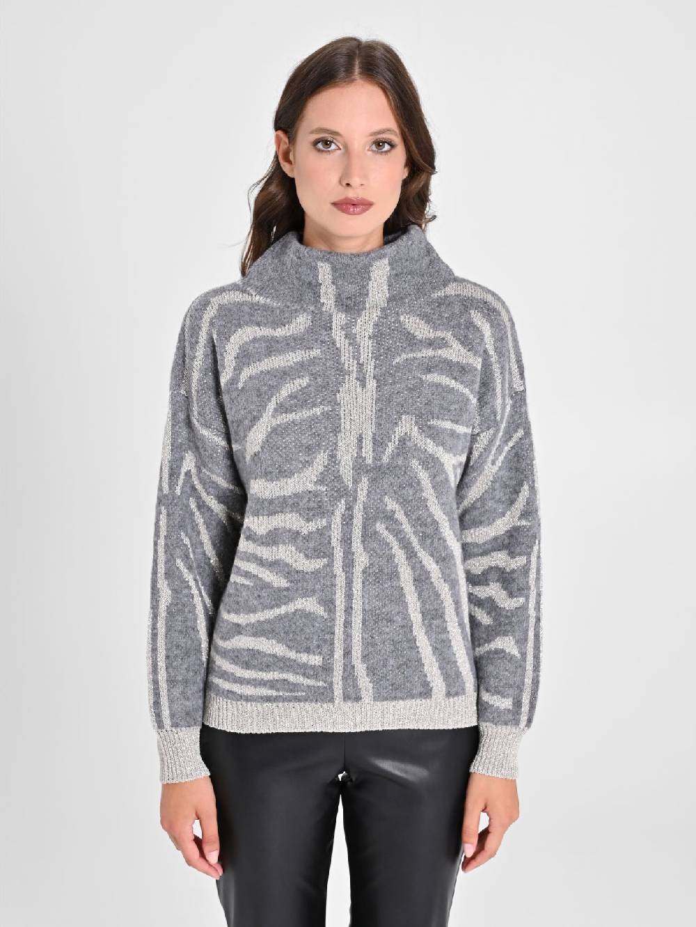 Rinascimento Maglione Zebra Lurex Nuovo