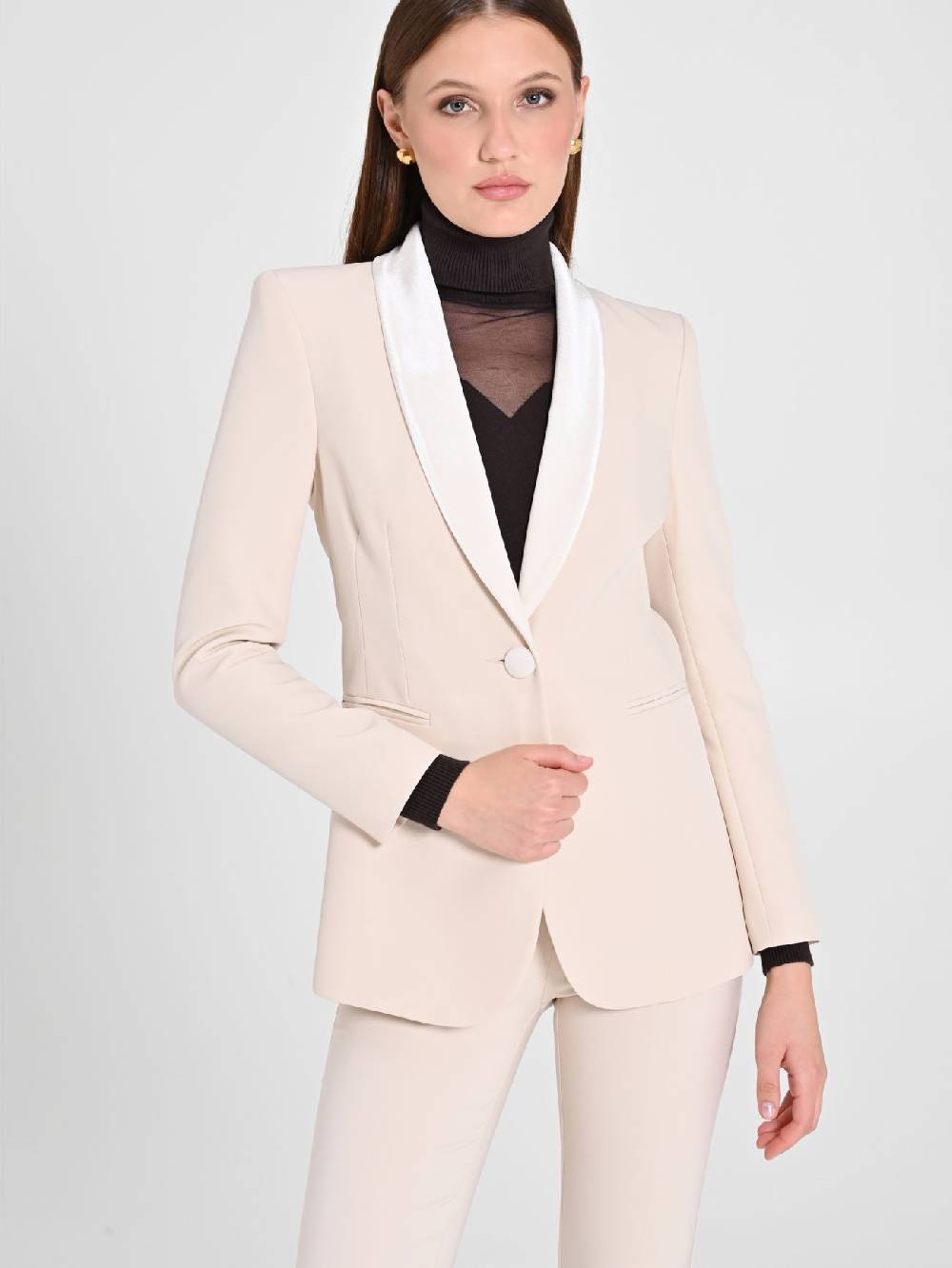 Rinascimento Giacca Tuxedo Beige Acquista Ora