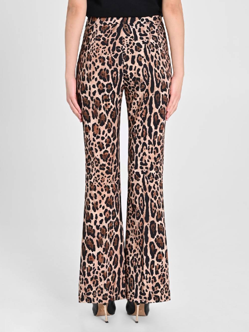 Rinascimento Pantalone Flared Animalier Vendita Calda
