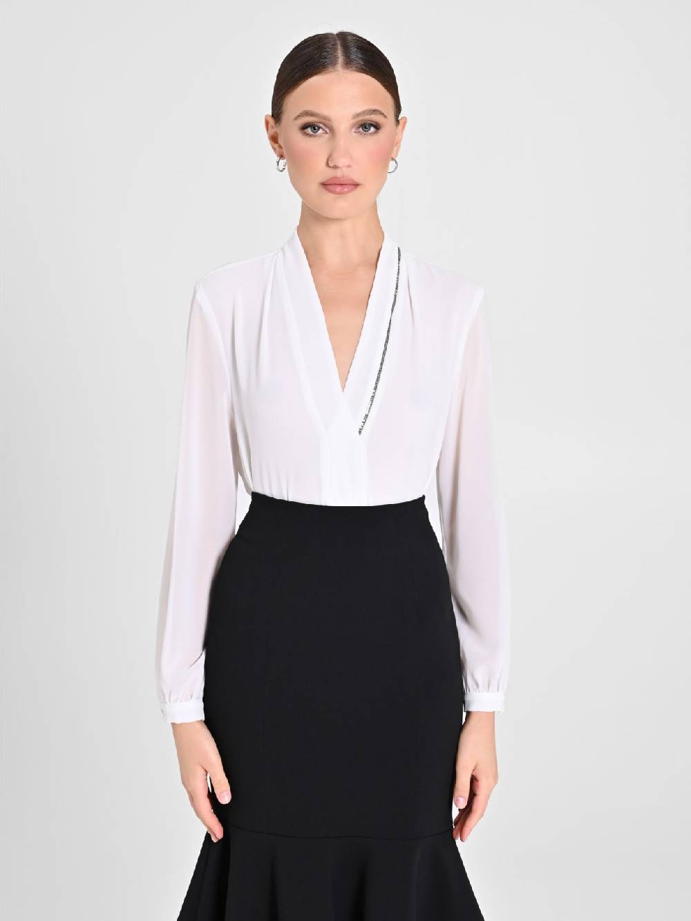 Rinascimento Blusa Bianca dettaglio Strass I Più Venduti