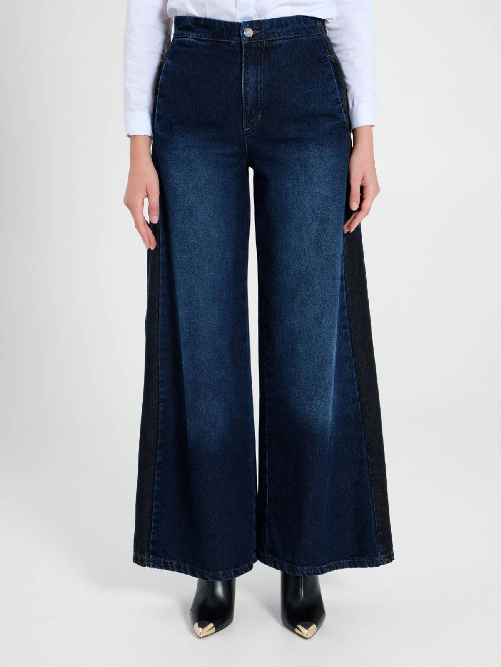 Rinascimento Jeans Palazzo con Banda Spedizione gratuita