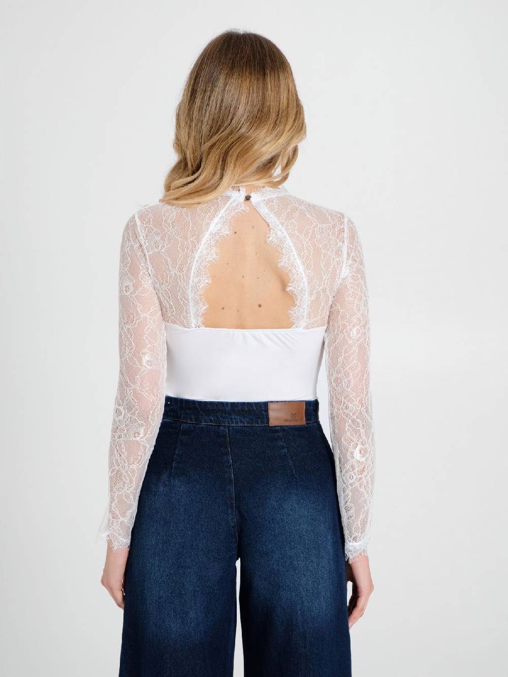 Rinascimento Blusa Body in Pizzo Flash Sale