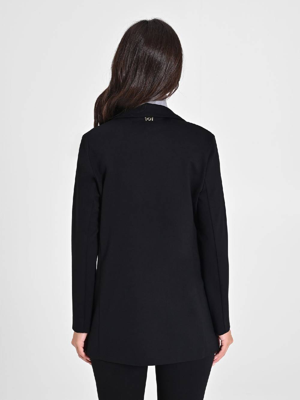 Rinascimento Giacca Aperta in Punto Milano Nero Bestseller