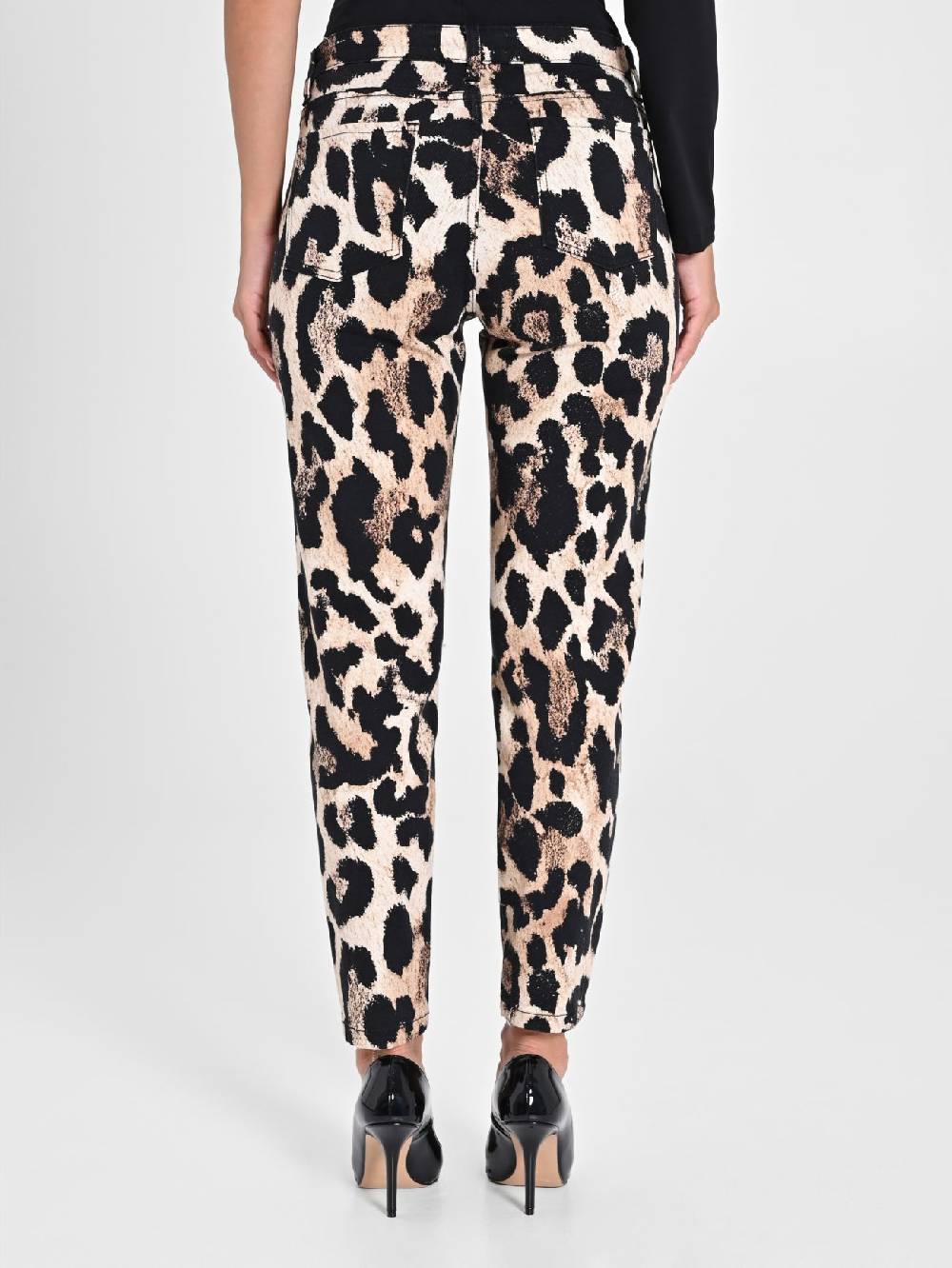 Rinascimento Pantaloni Denim Skinny Stampa Animalier Discount Store per i nuovi prodotti