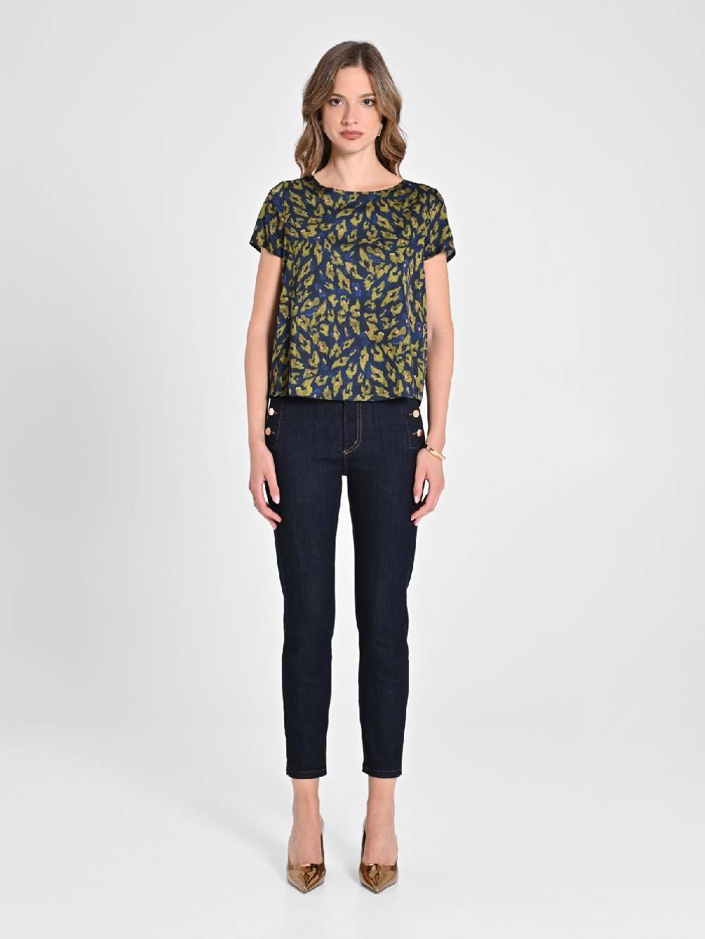 Rinascimento Blusa Animalier Limitato a 3 giorni