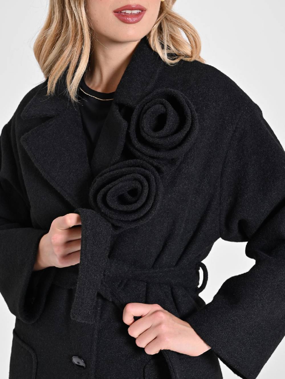 Rinascimento Cappotto Lungo con Rose In vendita